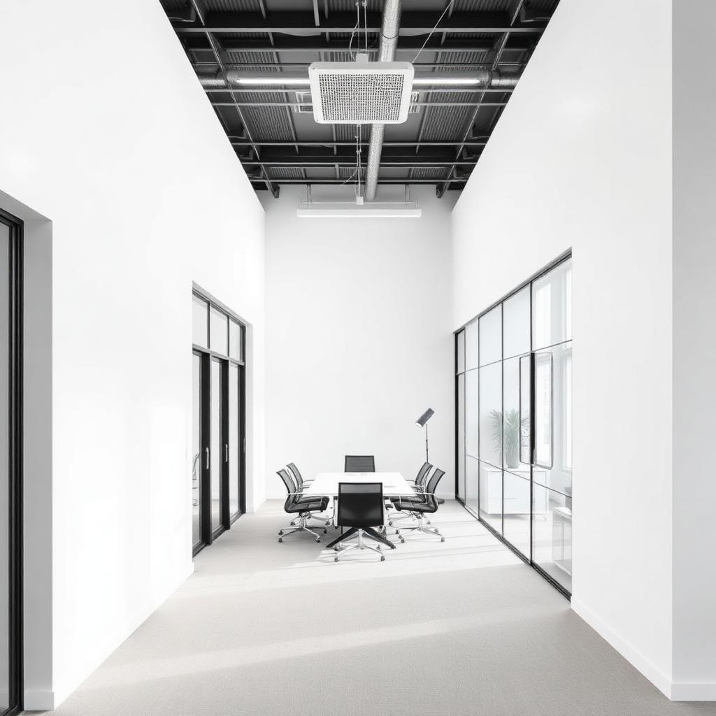 Modern licht corporate kantoor smetteloos onderhouden